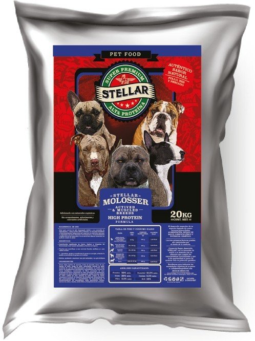 Alimento Super Premium STELLAR MOLOSSER 20Kg.